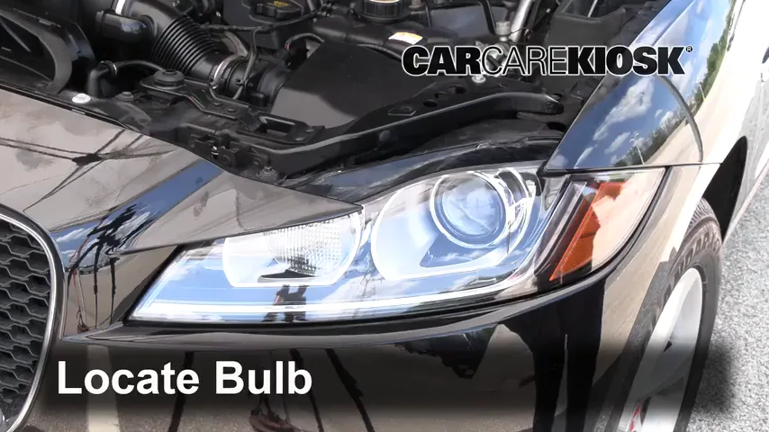 2017 Jaguar F-Pace Premium 3.0L V6 Supercharged Lights Highbeam (replace bulb)